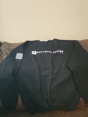 Brothers Keeper Black Crewneck Sweatshirt